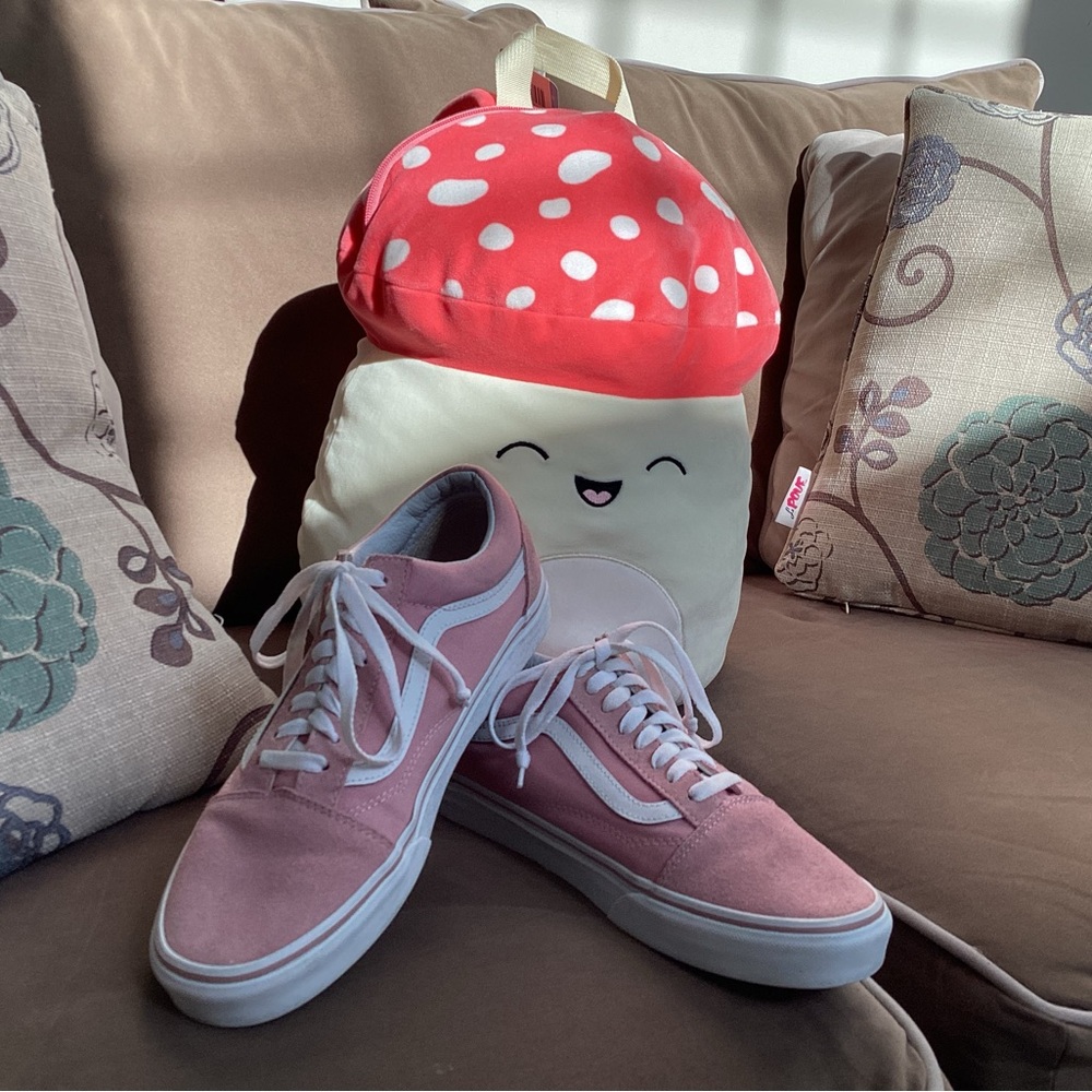 Vans Pink Old Skool Skater Shoes - Picture 6 of 8